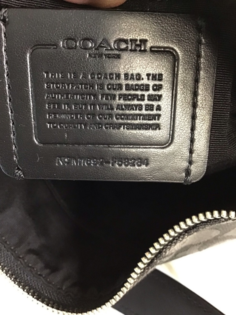 COACH EAST/WEST CELESTE HOBO SIGNATURE BAG BLACK SMOKE/BLACK PRISTINE - Picture 4 of 14